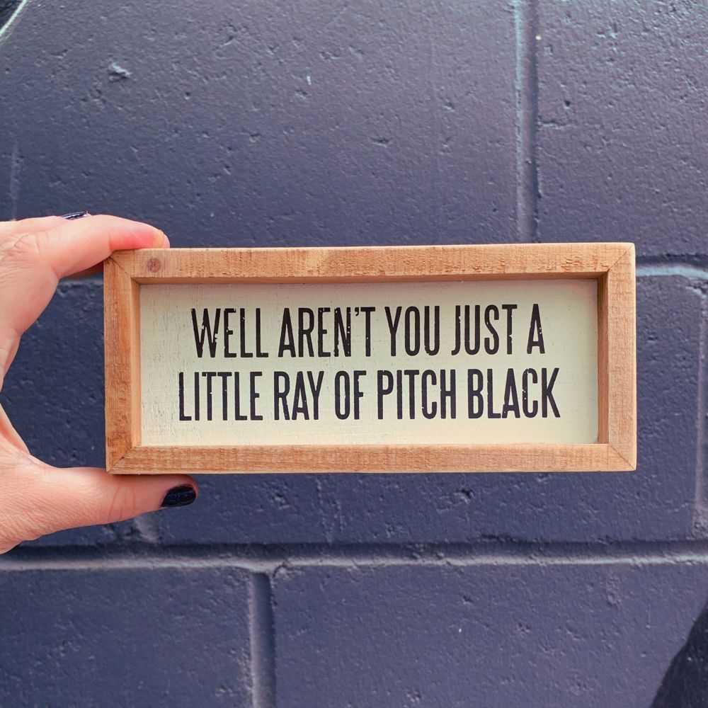 Cute and Funny Graphic Wooden Box Signs with Sayings for Gallery Walls