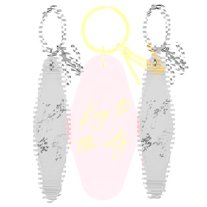 Key To The City Pink Motel Key Tag | Acrylic