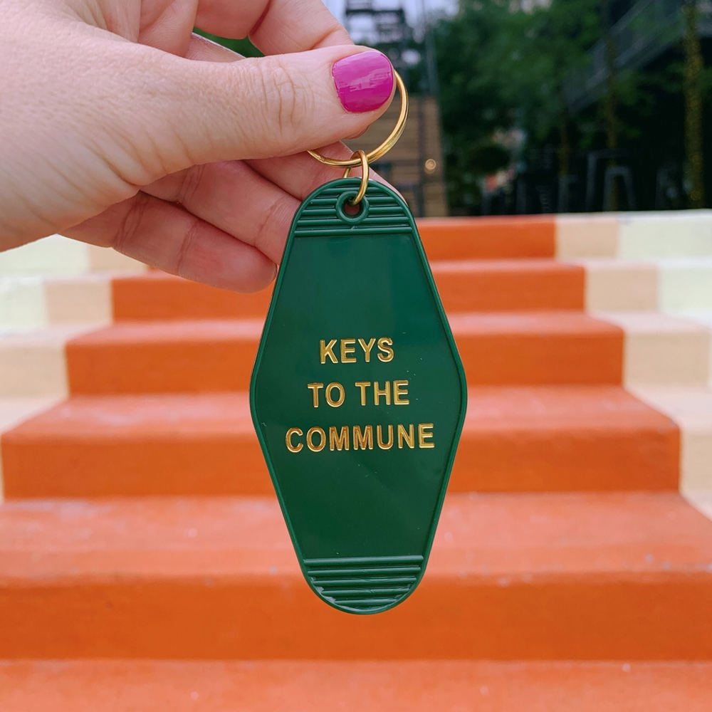 Vintage Style Motel Keychains with Funny Sayings in 30+ Styles