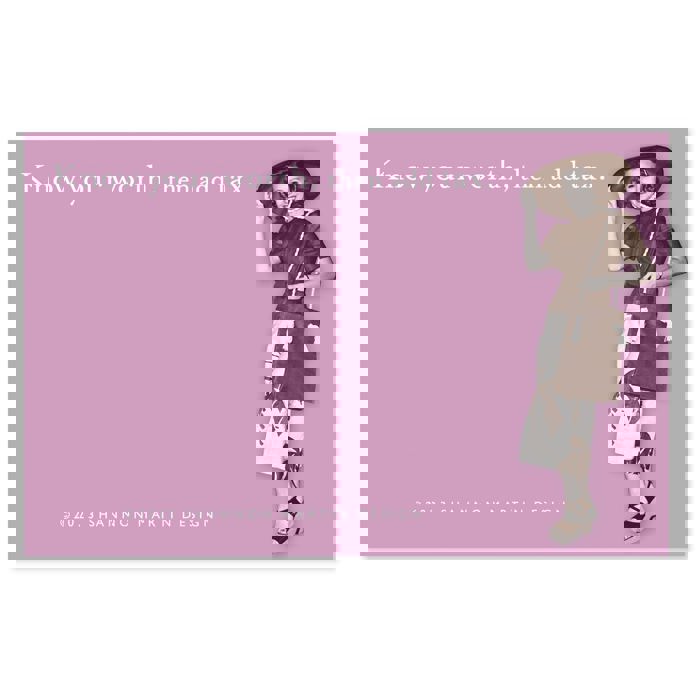 Know Your Worth, Then Add Tax Sticky Notes in Purple | Retro Stationery