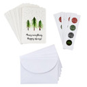  Merry Everything Happy Always Greeting Card with Envelopes and Sticker Seals | Blank Inside Holiday Cards Set of 12