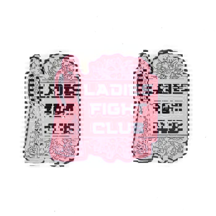 Ladies Fight Club Enamel Pin Victorian Funny Lapel Pin
