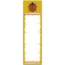  Ladybug Magnetic List Pad | Ladybird Beetles Notepad | 2.75" x 9.50"