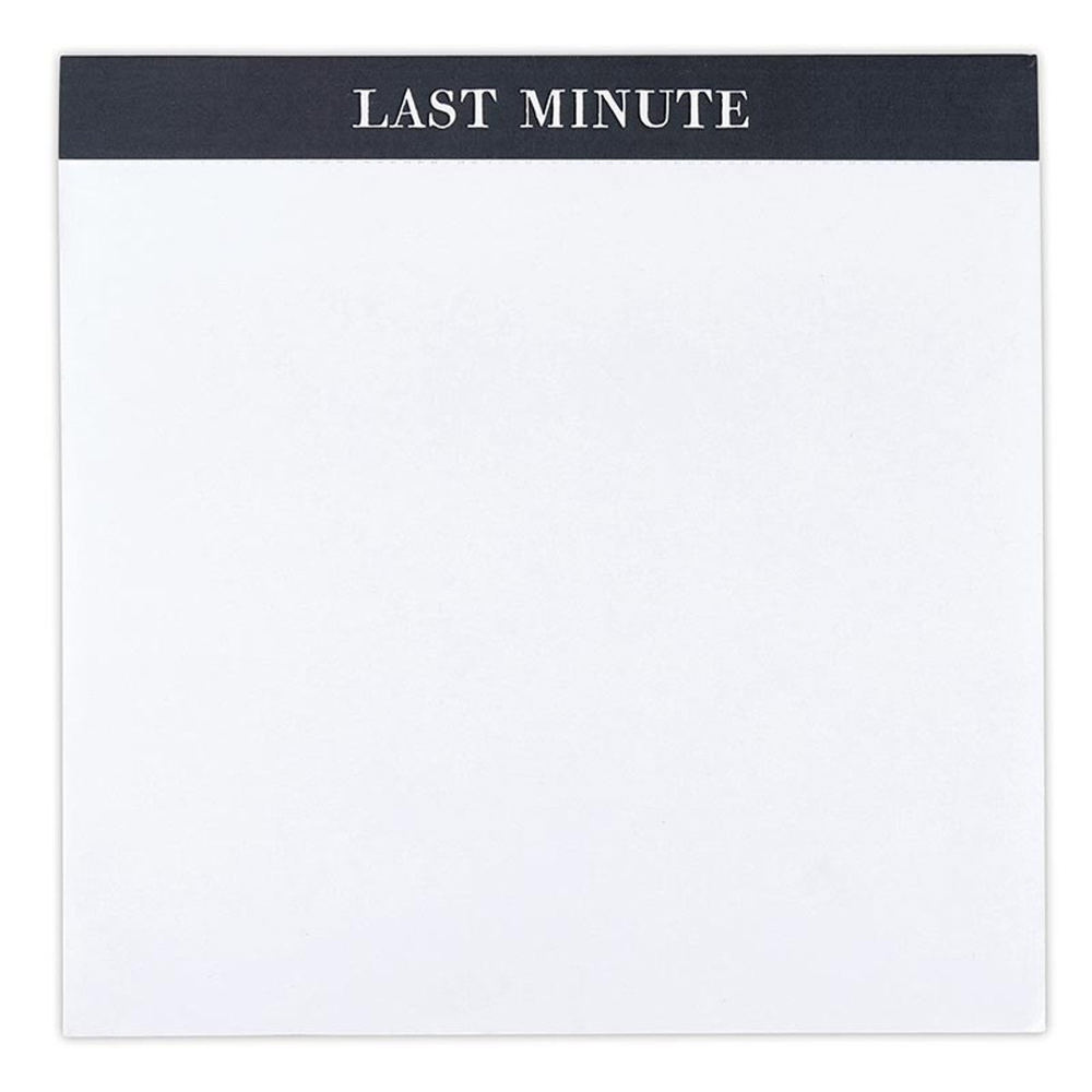 Last Minute Chunky Square Notepad Block | 7.25" x 7.25"