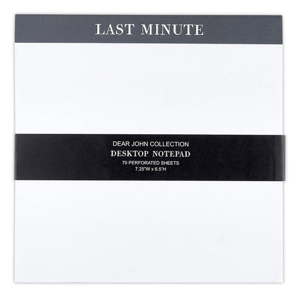 Last Minute Chunky Square Notepad Block | 7.25" x 7.25"