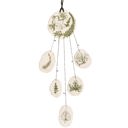  Leaf Study Hanging Decor | Paper-mache Nature-themed Wall Display | 3.75" x 15"