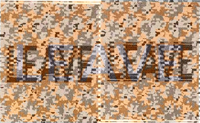 Leave Floral Rug | Skid-Resistant Backing Mat | Indoor/Outdoor 30" x 18"