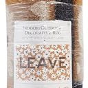  Leave Floral Rug | Skid-Resistant Backing Mat | Indoor/Outdoor 30" x 18"