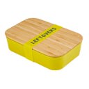  Leftovers Bamboo Lunch Box in Vivid Yellow | Eco-Friendly and Sustainable | 7.5" x 5" x 2"