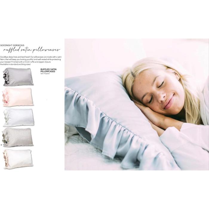 Leopard Ruffled Satin Pillowcase [Available in Standard Size]