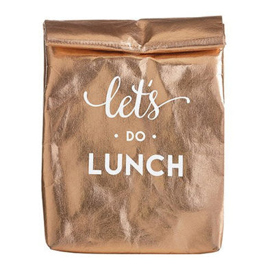 Let's Do Lunch Insulated Bag in Rose Gold - Multipacks Available