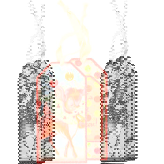 Let's Get Blitzen Wooden Wine Bottle Tag