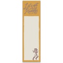  Let's Get Ranchy Magnetic List Pad with Cowgirl Illustrations | Western-themed Notepad | 2.75" x 9.50"