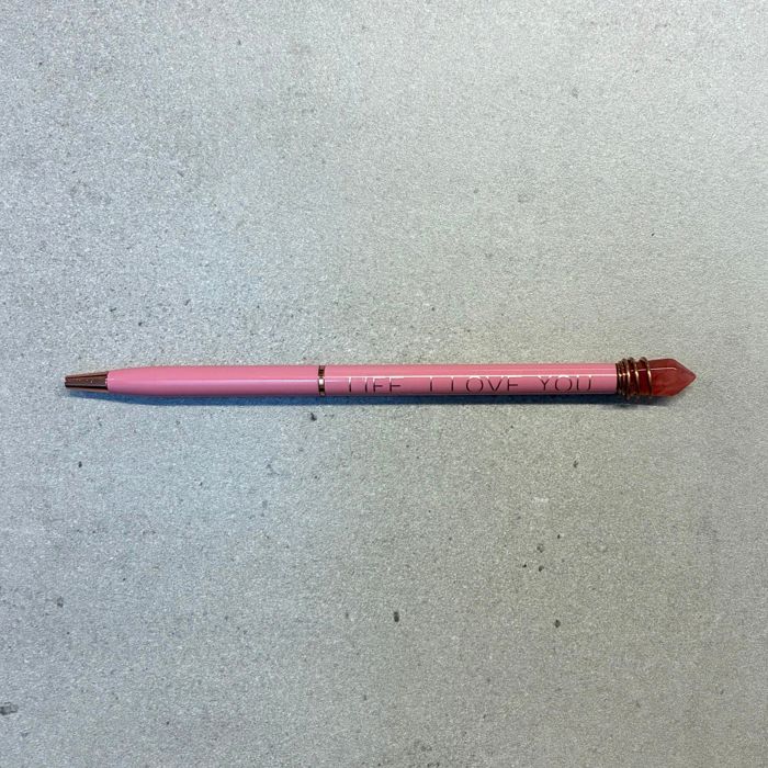 Life I Love You Crystal Pen in Blush Finish