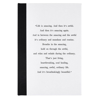 Life is Amazing Hardback Fabric Journal | 7'' x 10''