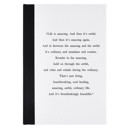  Life is Amazing Hardback Fabric Journal | 7'' x 10''