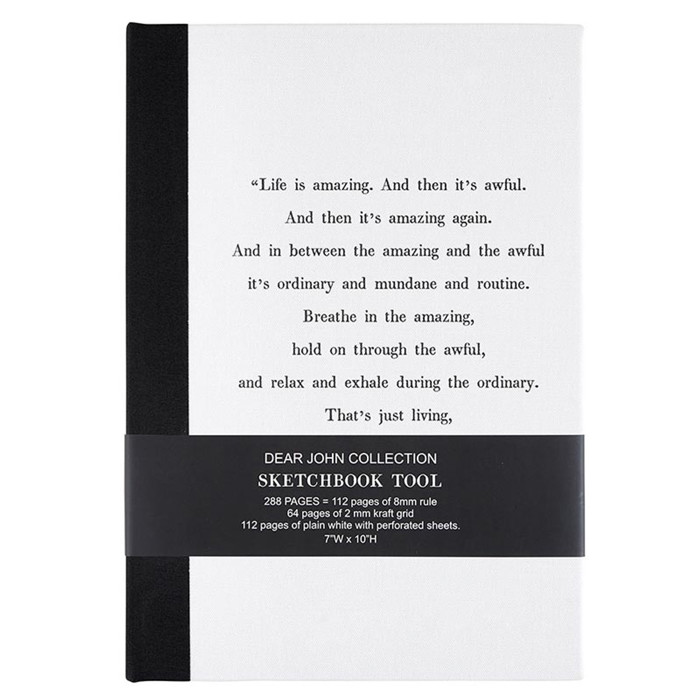 Life is Amazing Hardback Fabric Journal | 7'' x 10''