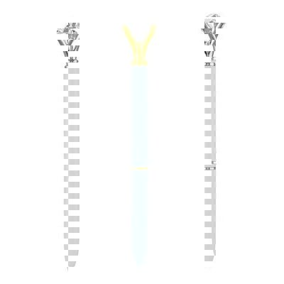 Light Blue Gem Pen | Giftable Single Pen | Novelty Office Desk Supplies