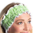  Lime Seersucker Spa Headband | Hair Band for Skincare Facial After Shower