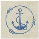 Linen Anchor Cocktail Beverage Party Napkins | Barware Party Essentials