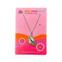 Lips Pendant Necklace in Silver | Kiss Print Charm on Chain