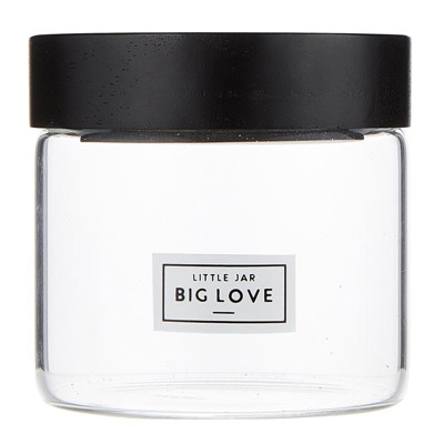 Little Jar Big Love Treats Canister | Homemade Gift Mixes & DIY Food Gift Jars | 17 oz