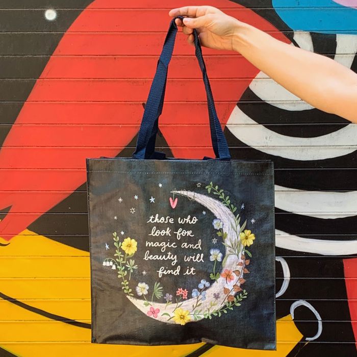 Large Market Shopper Totes with Cute Designs and Sayings | Daily Shopping Storage Bag