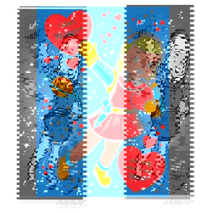 Love Note Postcards Book | 30 Postcards with Horrible Puns and Retro Valentine's-Style Art