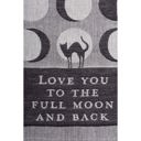  Love You To The Full Moon And Back Kitchen Towel | Black Cat Moon Phases | 20" x 28"