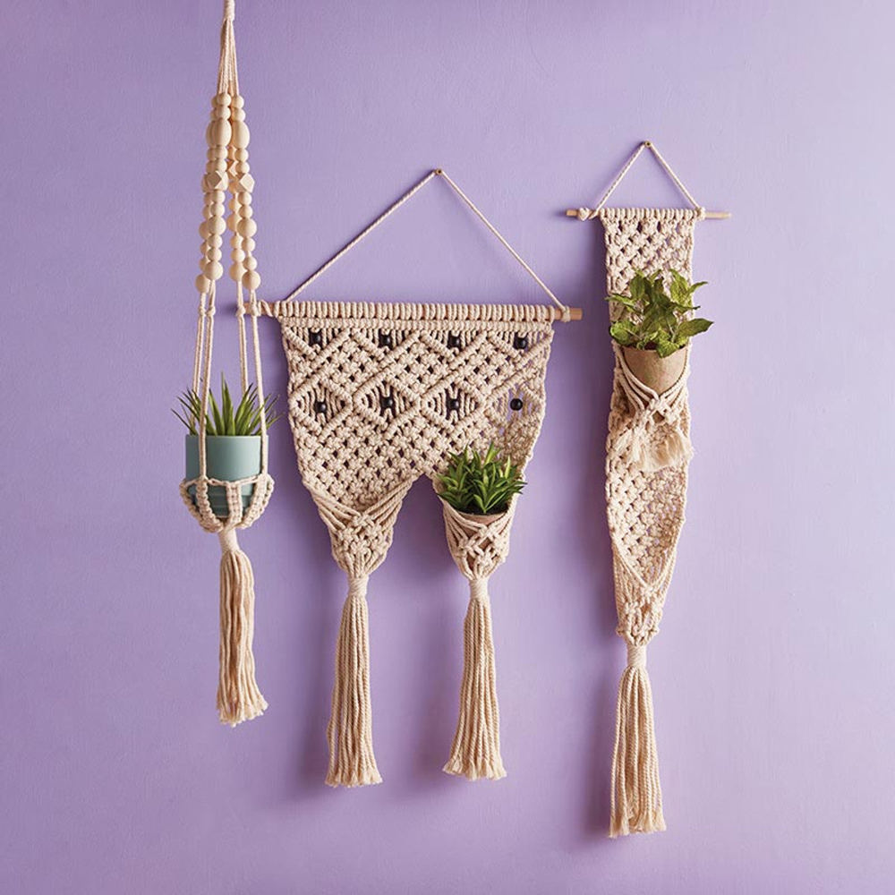 Macrame Wall Hangings, Mirrors, and Plant Hangers