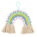 Macrame Wall Hanging Pastel Rainbow Decor Baby Gifts - Clothes and Toys Ages 0-12 Months, Snapshirts, Hats, Pants, Dolls