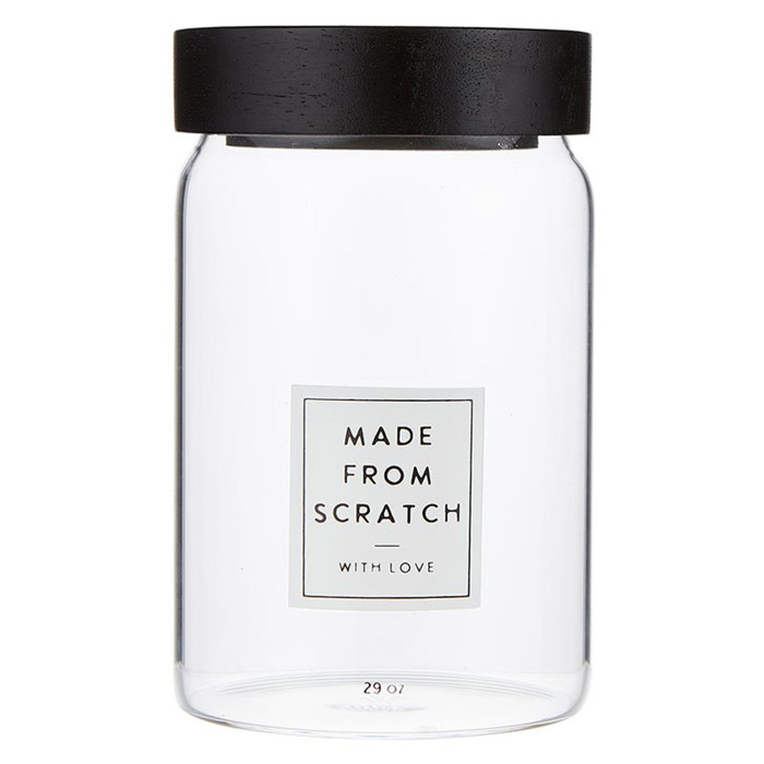 Made From Scratch with Love Giftable Canister | Reusable Gift Jars for Homemade Treats | 29 oz