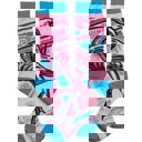  Majestically Awkward Bold Pink Flamingo Socks | Wraparound Art | Unisex One Size