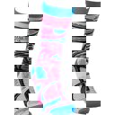  Majestically Awkward Bold Pink Flamingo Socks | Wraparound Art | Unisex One Size