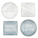  Make Waves Glass Magnet Set of 4 in a Gift Box | Sea Inspired Art Design