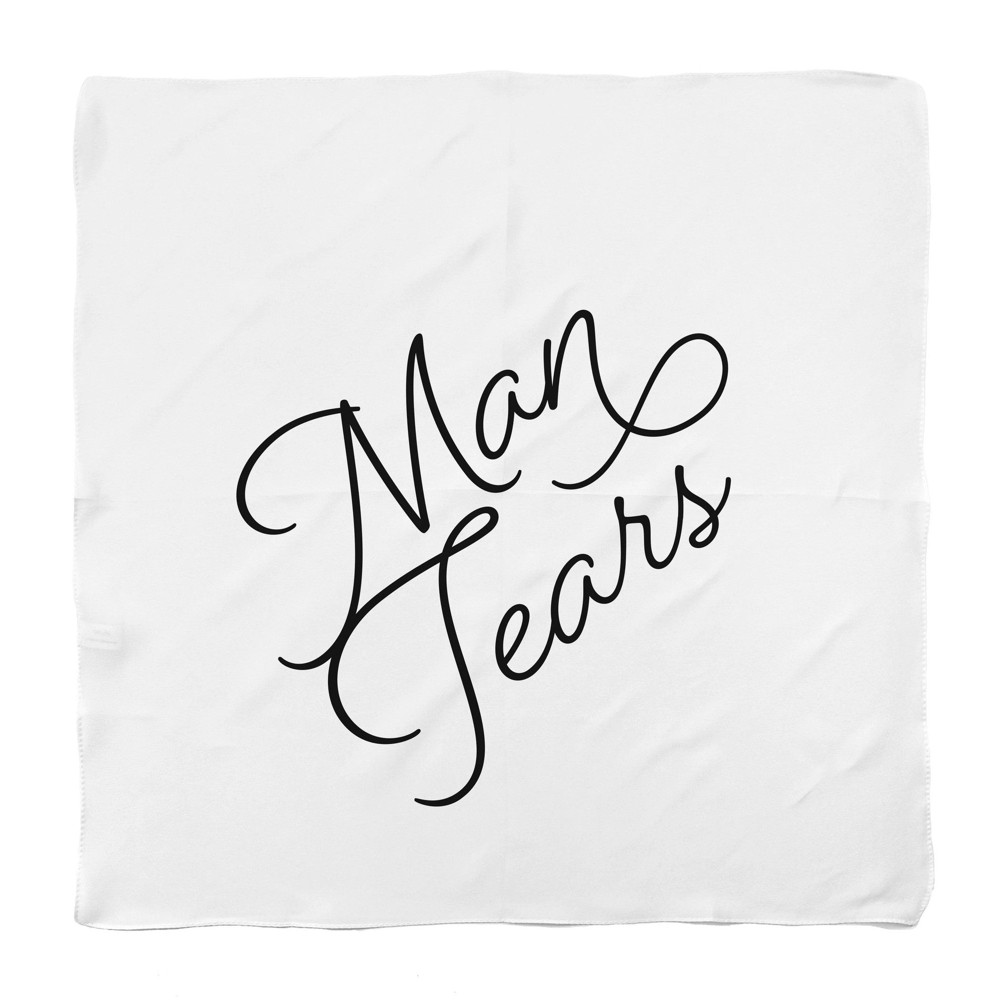 Man Tears Hankie White Men's Handkerchief | Absorbent Cotton