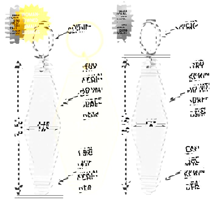 Massive Extrovert Motel Style Keychain In Red