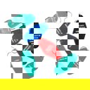  Massive Extrovert Motel Style Keychain In Red