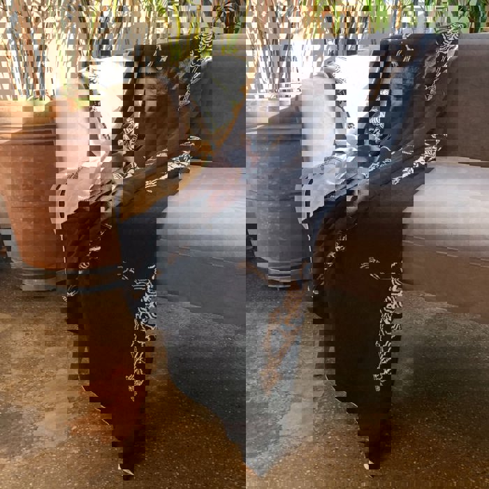 Halloween Reversible Skeletons Throw Blanket | Double-Sided Knitted Throw | 50" x 60"