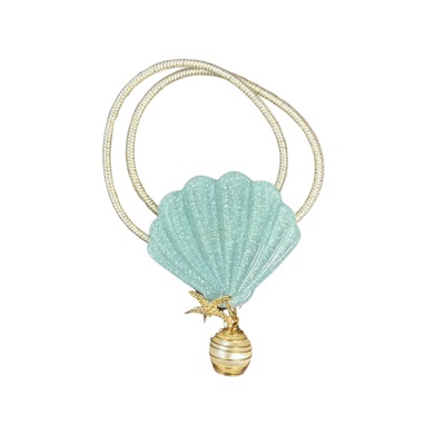 Mermaid Parade Double Hair Tie with Glitter Shell