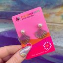  Mermaid Shell Earrings | Iridescent Seashell Drops with Pearl Accent