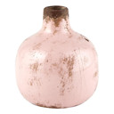 Light Pink Mini Ceramic Vase | Glossy Round Bud Vase | Small Decorative Accent for Home or Gift