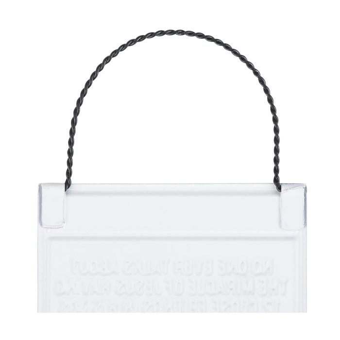 Miracle Of Jesus Ornament | Metal Church Sign Faith Home Decor | 3" x 2" x 0.25"