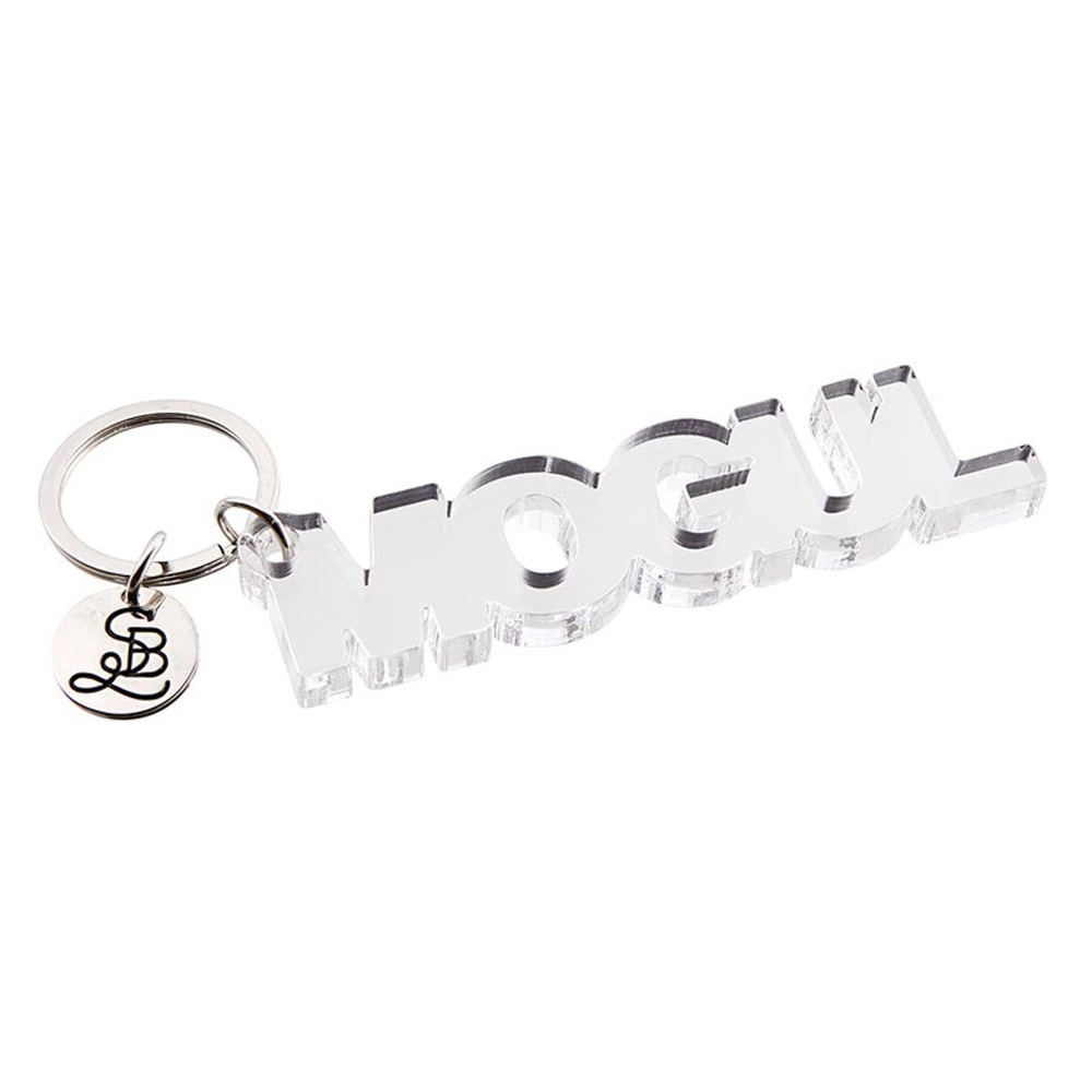 Mogul Acrylic Word Key Chain | Clear Word Shaped Keyholder