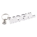  Mogul Acrylic Word Key Chain | Clear Word Shaped Keyholder