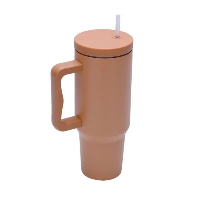 Monocolor Cold Cup Tumbler 40 Oz Handle Travel Mug