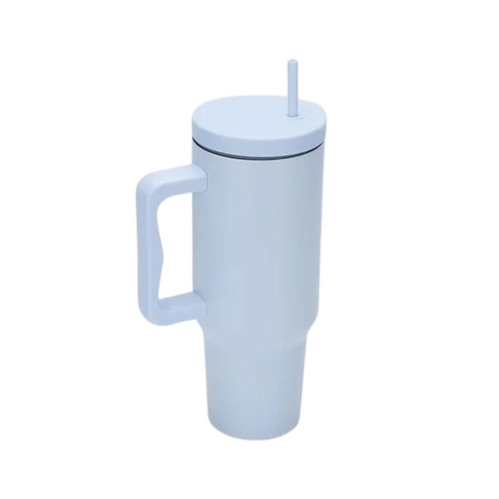 Monocolor Cold Cup Tumbler 40 Oz Handle Travel Mug