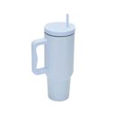 Baby Blue Monocolor Cold Cup Tumbler 40 Oz Handle Travel Mug