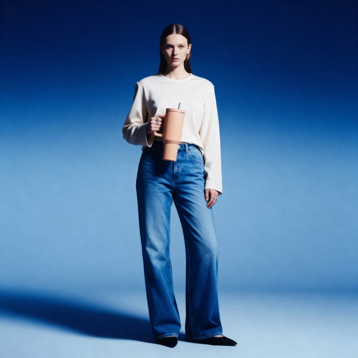 40 oz Raspberry Monochrome Tumbler with Handle and Straw Lid | Cup Holder Friendly Insulated Stainless Steel Travel Mug