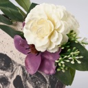  Moody Floral Skull Stand Up | Double-sided Wooden Stand-up Halloween Decor | 5.25" x 7"